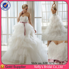 Elegant Ruched Layered Organza Ball Gown Cheap Wedding Guest Dresses